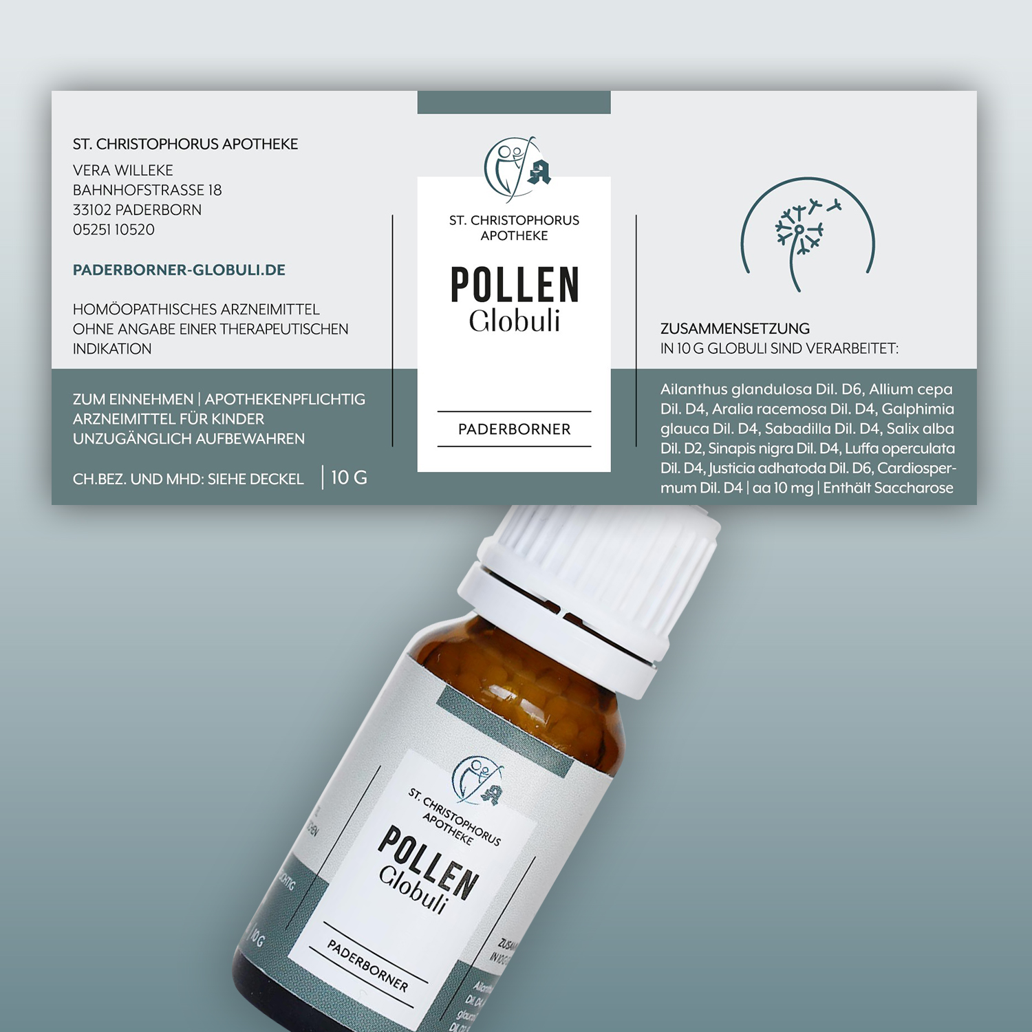 Paderborner Pollenglobuli + online Info "Heuschnupfen" – Bild 2